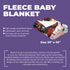 Personalized Baby Superhero Blanket – Harley Quinn Style | Custom Name, Date & Bold Backgrounds